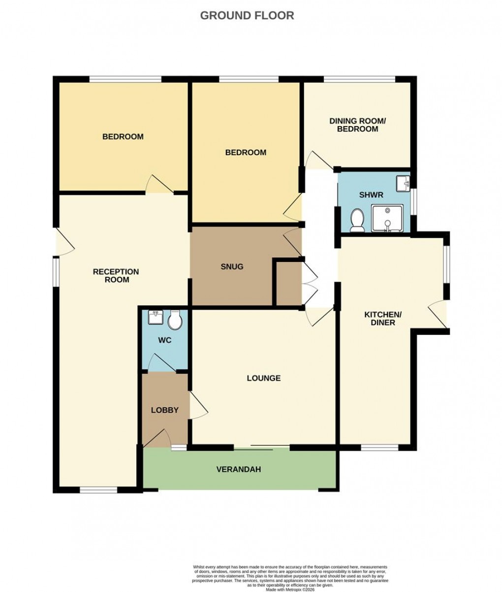 Floorplan for Trelispen Park Drive, Gorran Haven, St. Austell