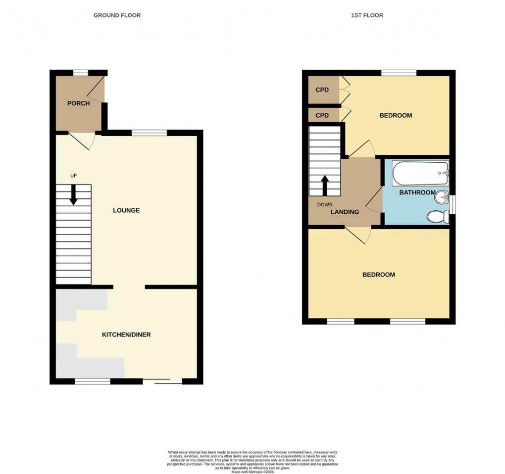 Floorplan for Springfield Close, St. Austell