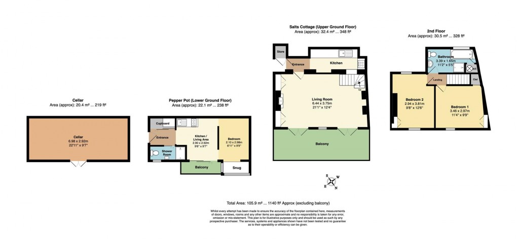 Floorplan for West Street, Polruan