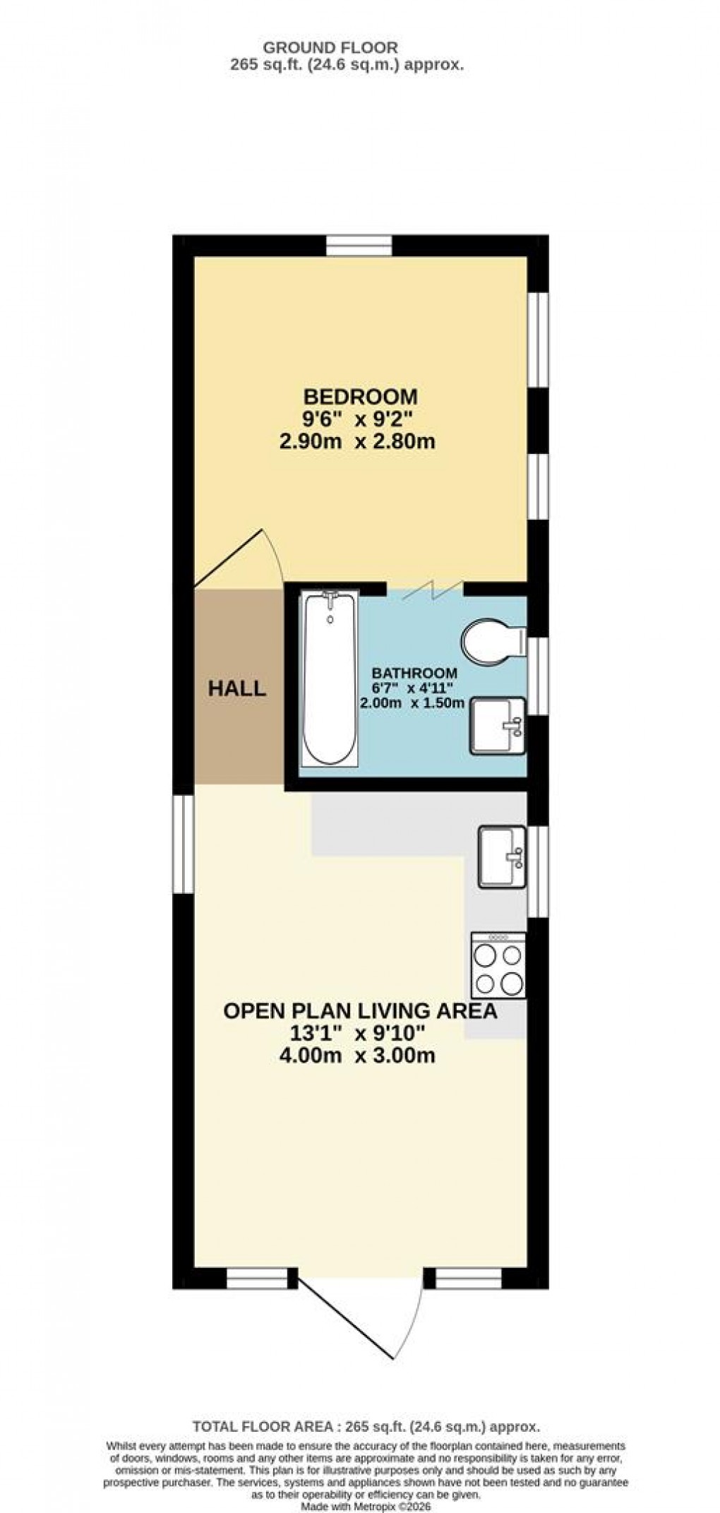 Floorplan for West Street, Polruan, Fowey