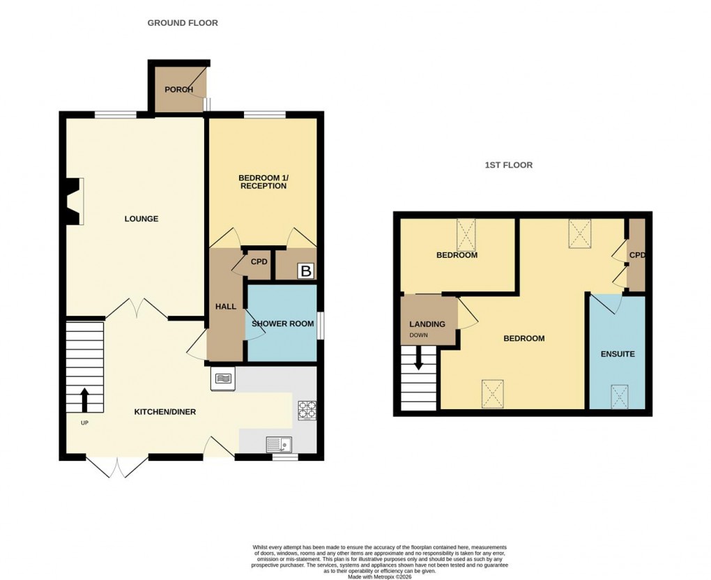 Floorplan for Old Roselyon Crescent, St. Blazey, Par