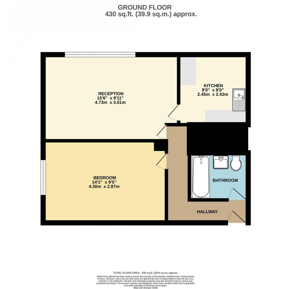 Floorplan for Bridge Road, St. Austell