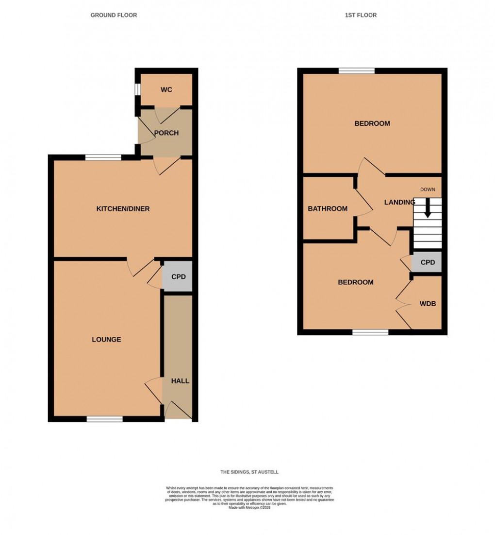 Floorplan for The Sidings, St. Austell