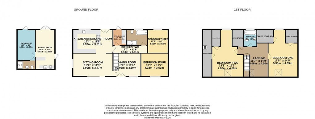 Floorplan for Lankelly Lane, Fowey