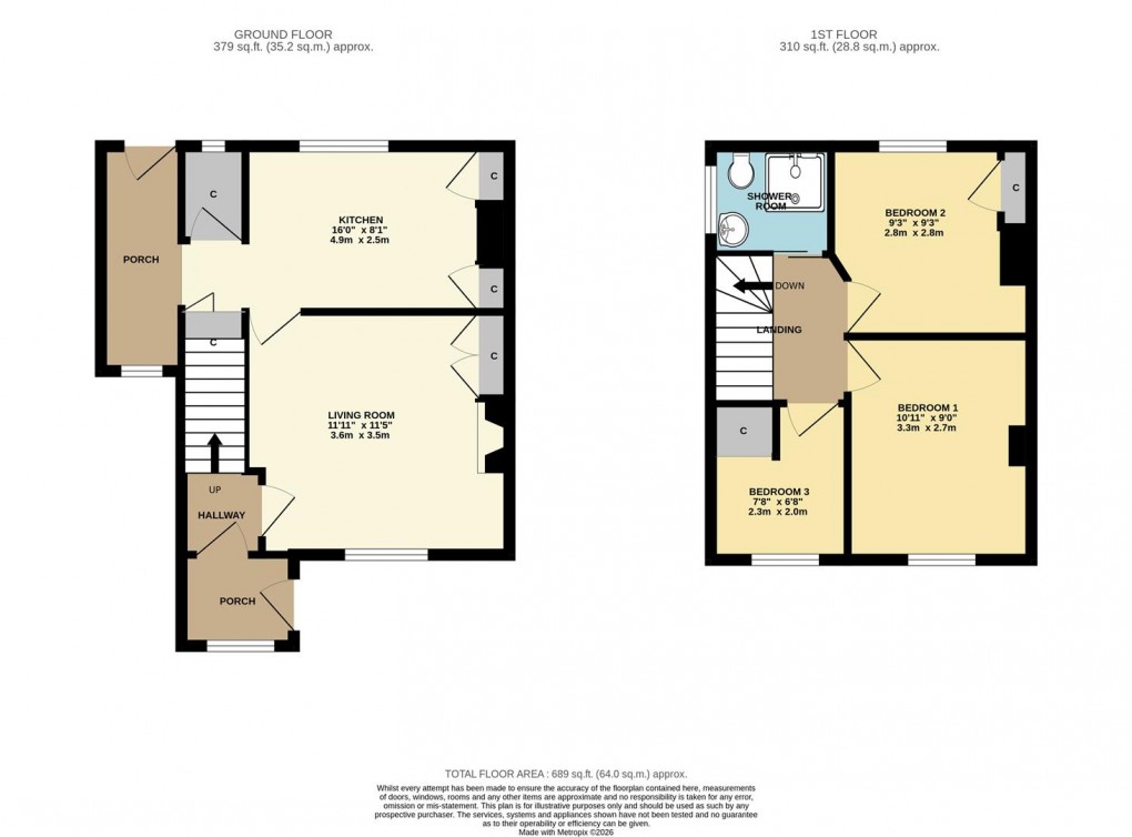 Floorplan for Whitecross, Lanteglos