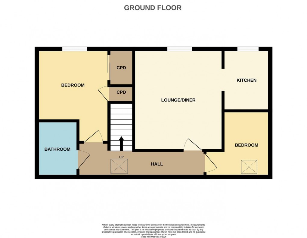 Floorplan for Mullion Close, St. Austell
