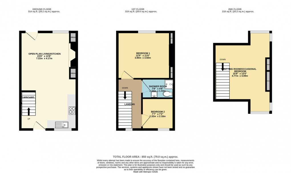 Floorplan for East Hill, Polruan