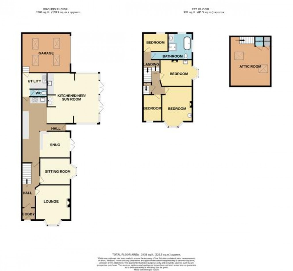 Floorplan for Beech Road, St. Austell