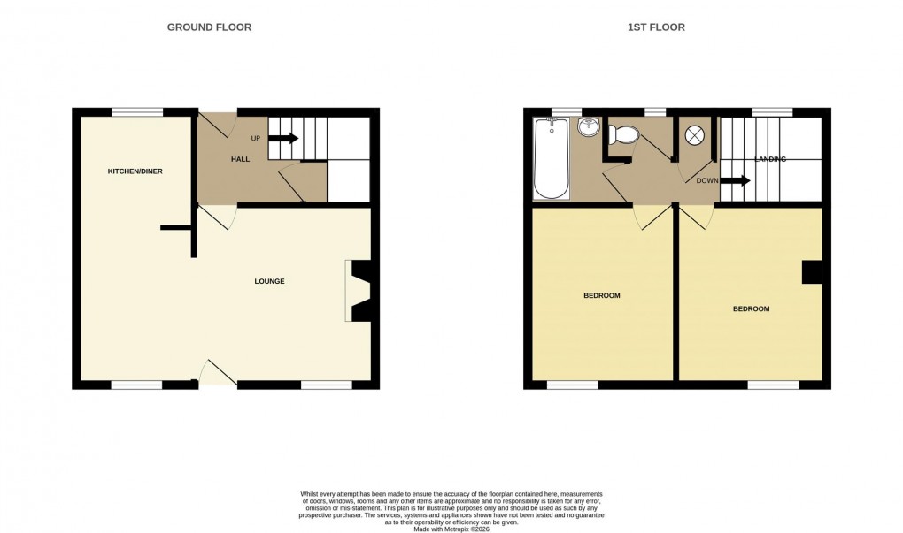 Floorplan for Watering Hill Close, St. Austell