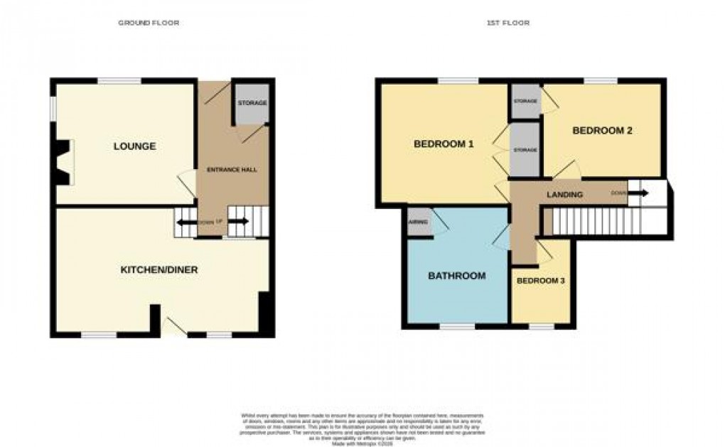 Floorplan for Fore Street, St. Dennis, St. Austell