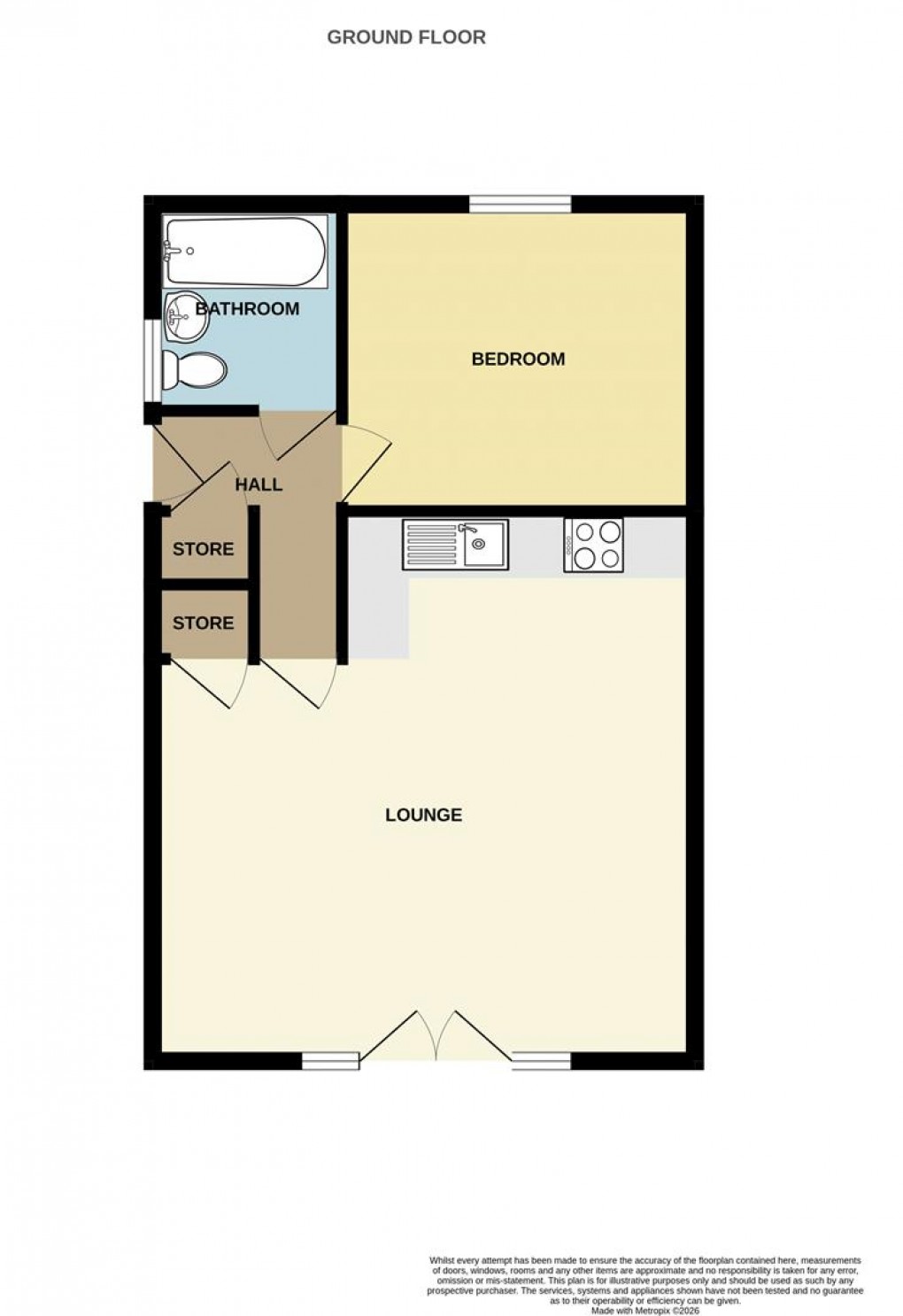 Floorplan for Beswetherick Field, Luxulyan, Bodmin